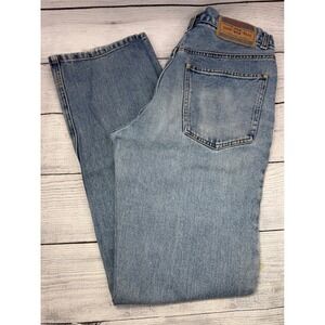 Fossil Genuine Vintage Mens Light Wash Straight Leg Denim Jeans32x34 100% Cotton